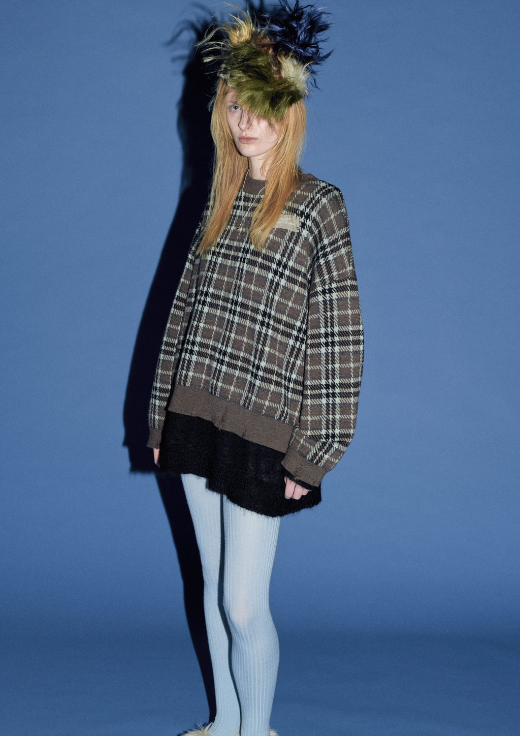 【New】CHECK JACQUARD × MOHAIR