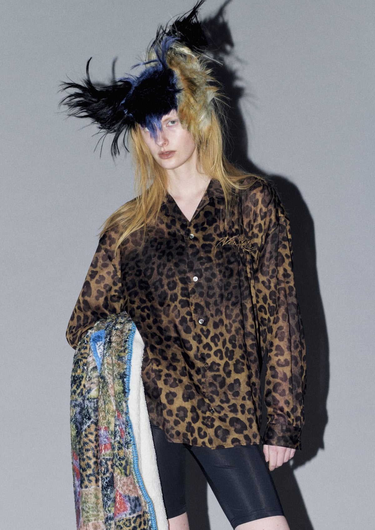 【NEW】EMBROIDERY WRINKLEWORK LONG-SLEEVE SHIRT