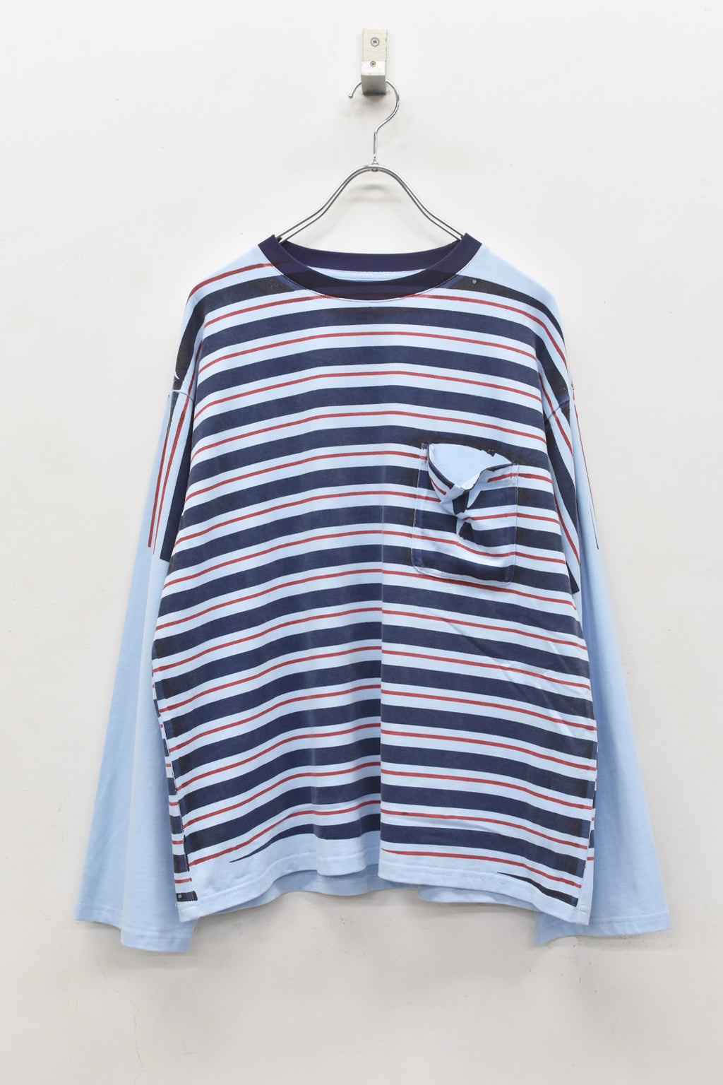 【ご予約商品】DIAGONAL STRIPE PRINT L/S Tee