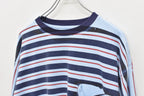 【ご予約商品】DIAGONAL STRIPE PRINT L/S Tee