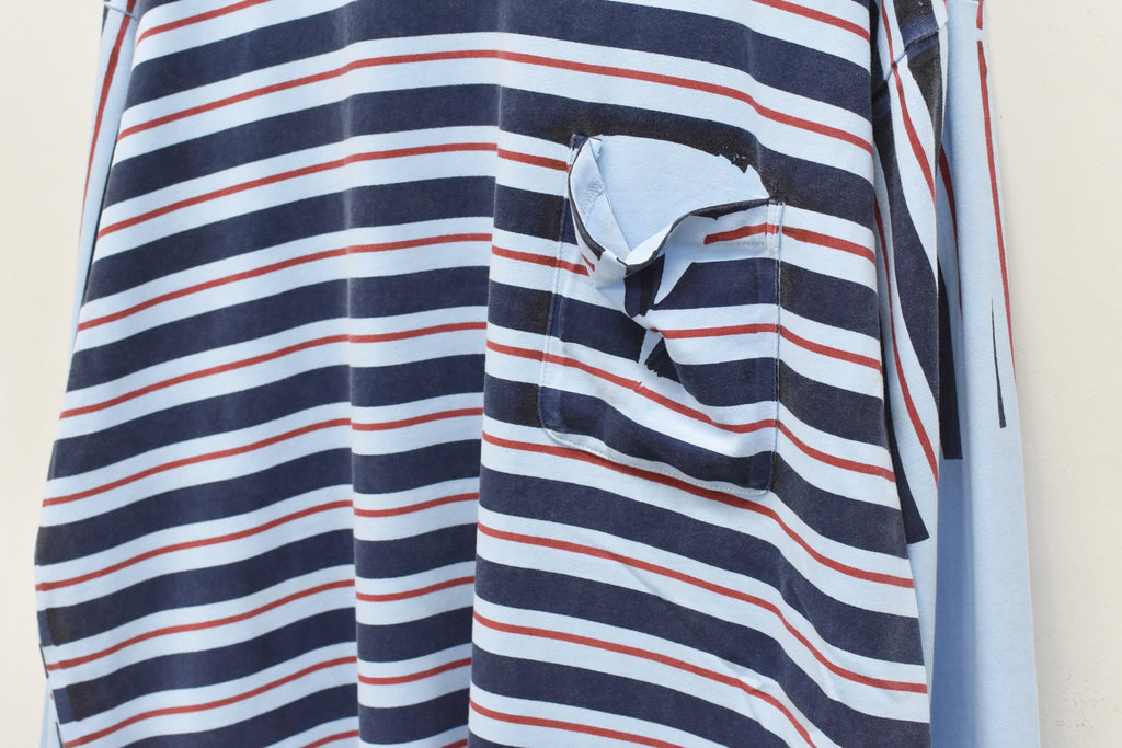 【ご予約商品】DIAGONAL STRIPE PRINT L/S Tee