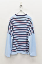 【ご予約商品】DIAGONAL STRIPE PRINT L/S Tee