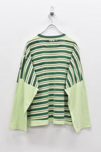 【ご予約商品】DIAGONAL STRIPE PRINT L/S Tee