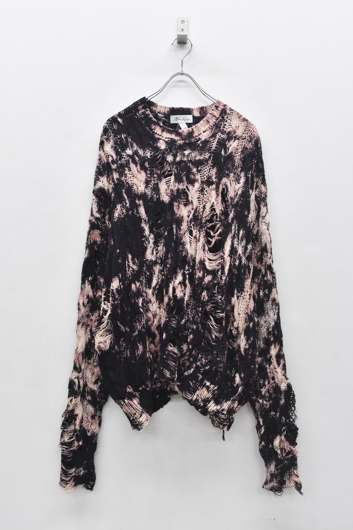 【ご予約商品】CRAZY BLEACH ROPE KNITTING PULLOVER