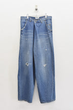 【ご予約商品】FOLD THE WAIST PANTS (Distressed finish）
