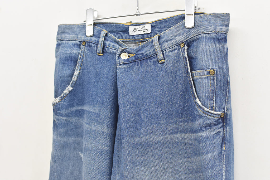 【ご予約商品】FOLD THE WAIST PANTS (Distressed finish）
