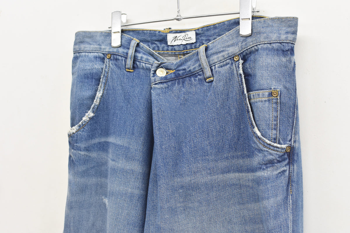 【ご予約商品】FOLD THE WAIST PANTS (Distressed finish）