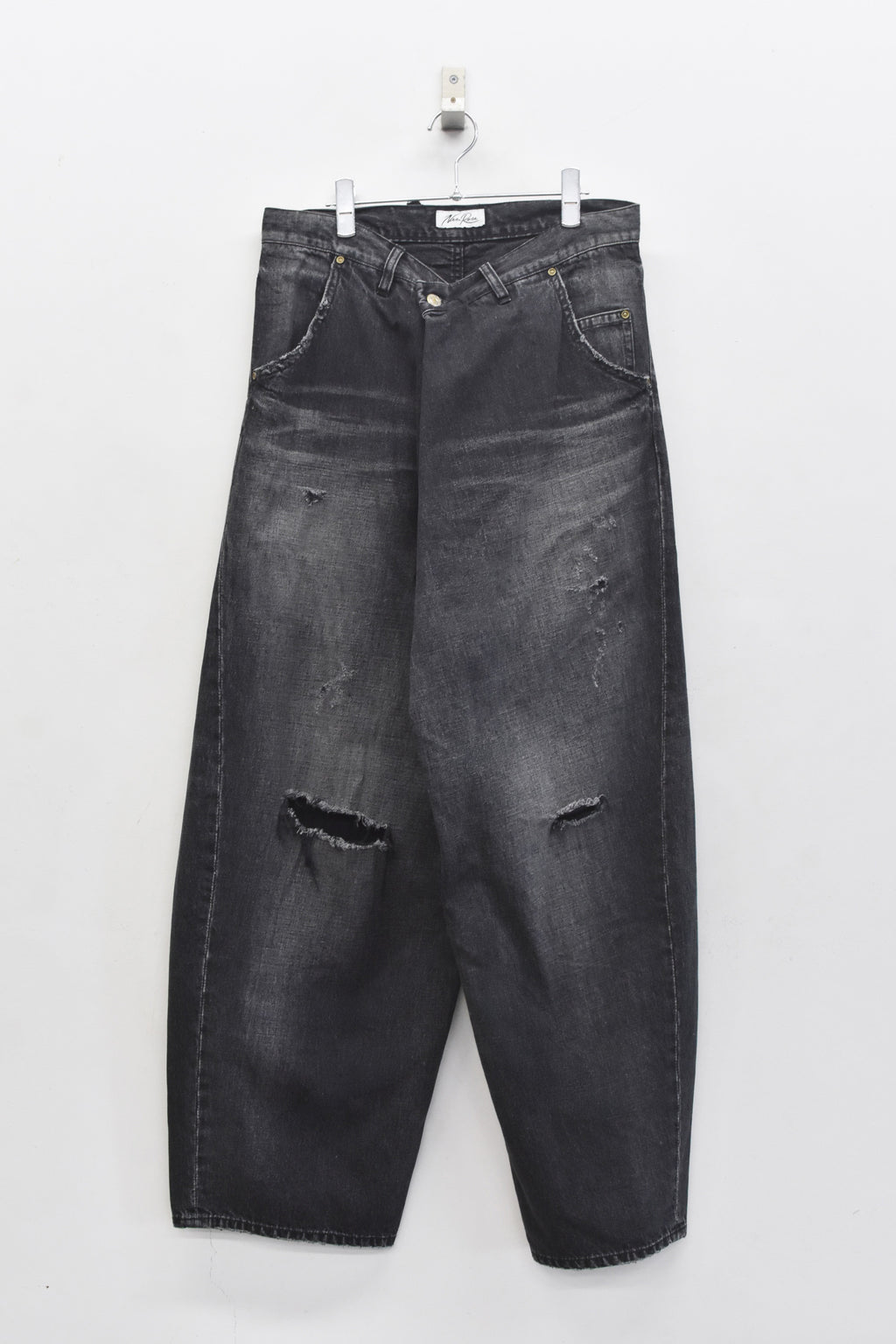 【ご予約商品】FOLD THE WAIST PANTS (Distressed finish）