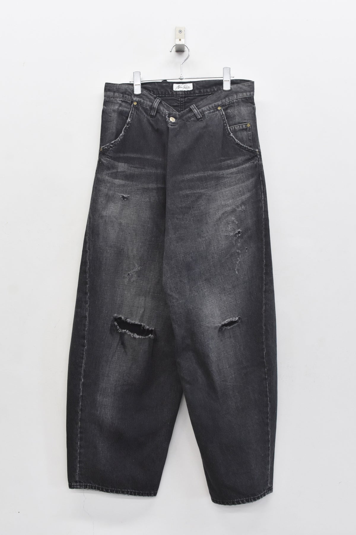 【ご予約商品】FOLD THE WAIST PANTS (Distressed finish）