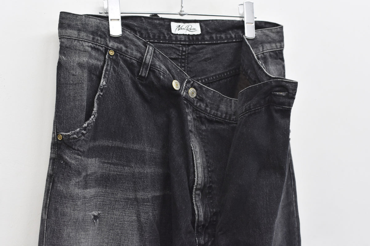 【ご予約商品】FOLD THE WAIST PANTS (Distressed finish）