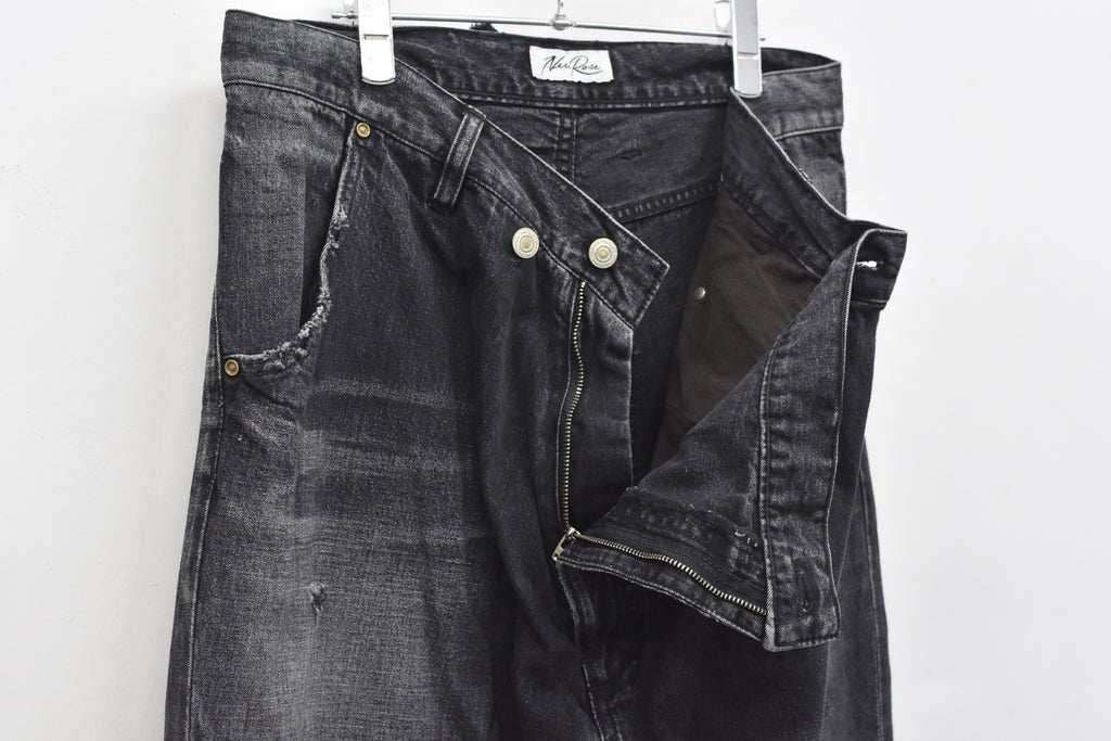 【ご予約商品】FOLD THE WAIST PANTS (Distressed finish）