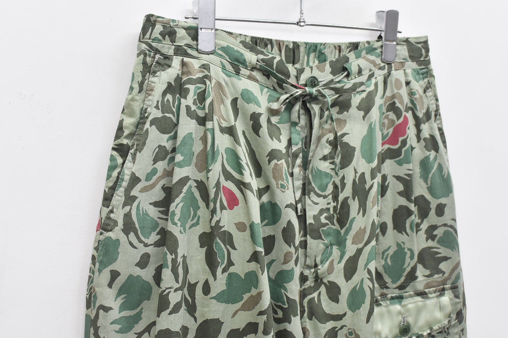 【ご予約商品】80/- ROSE Camouflage HARF PANTS