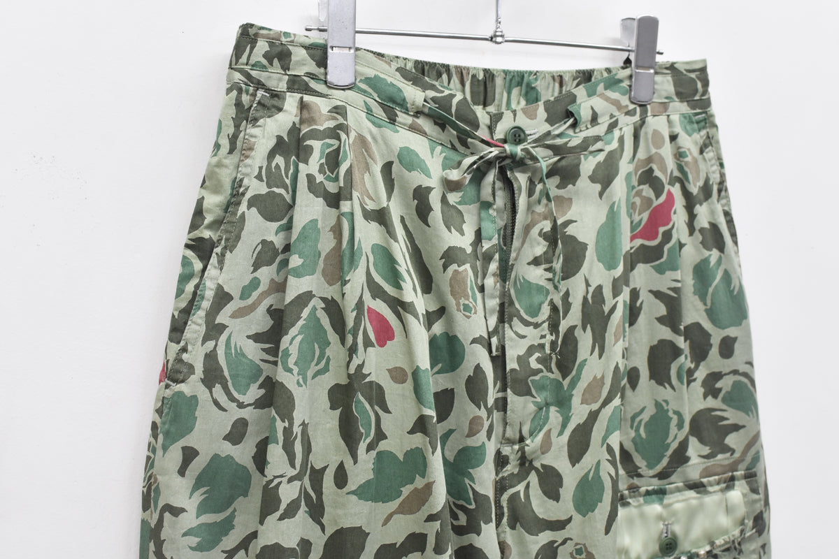 【ご予約商品】80/- ROSE Camouflage HARF PANTS
