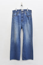 【ご予約商品】MIDDLE FIT FLARE PANTS (Distressed finish）