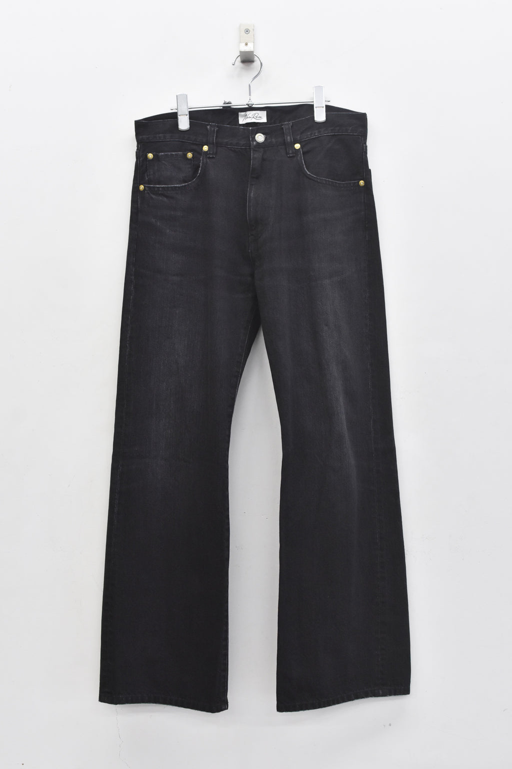 【ご予約商品】MIDDLE FIT FLARE PANTS (Distressed finish）
