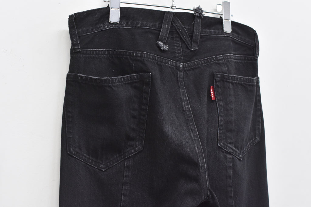 【ご予約商品】MIDDLE FIT FLARE PANTS (Distressed finish）