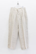 【ご予約商品】40/- LINEN VOILE 2TUCK PANTS