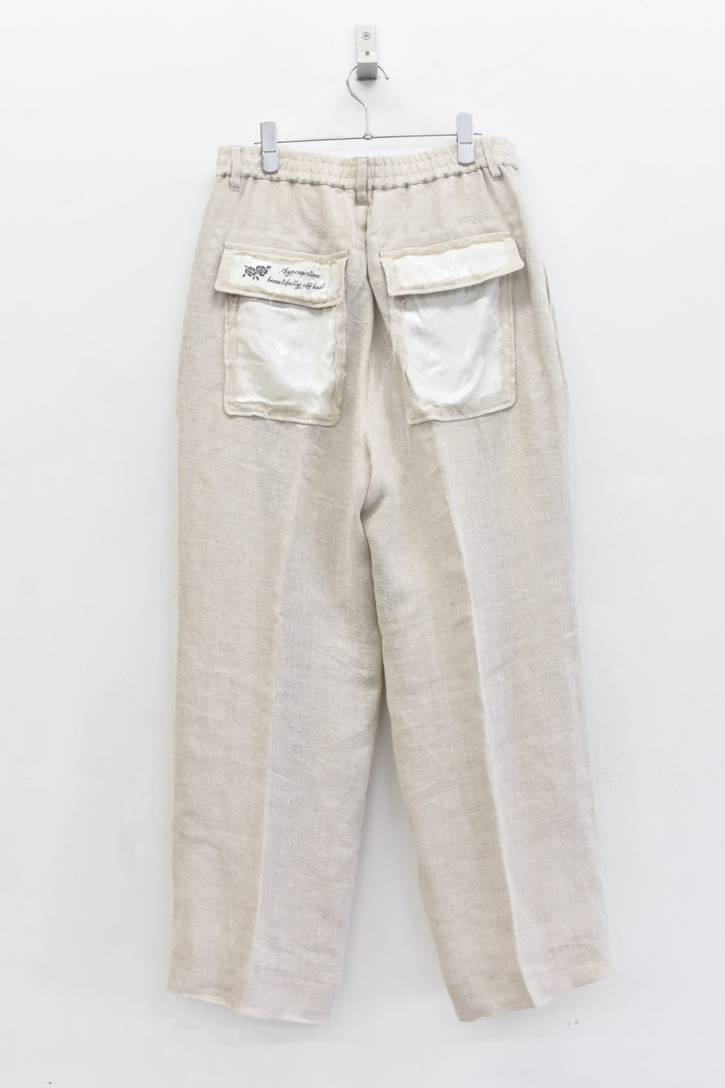 【ご予約商品】40/- LINEN VOILE 2TUCK PANTS