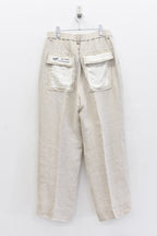 【ご予約商品】40/- LINEN VOILE 2TUCK PANTS