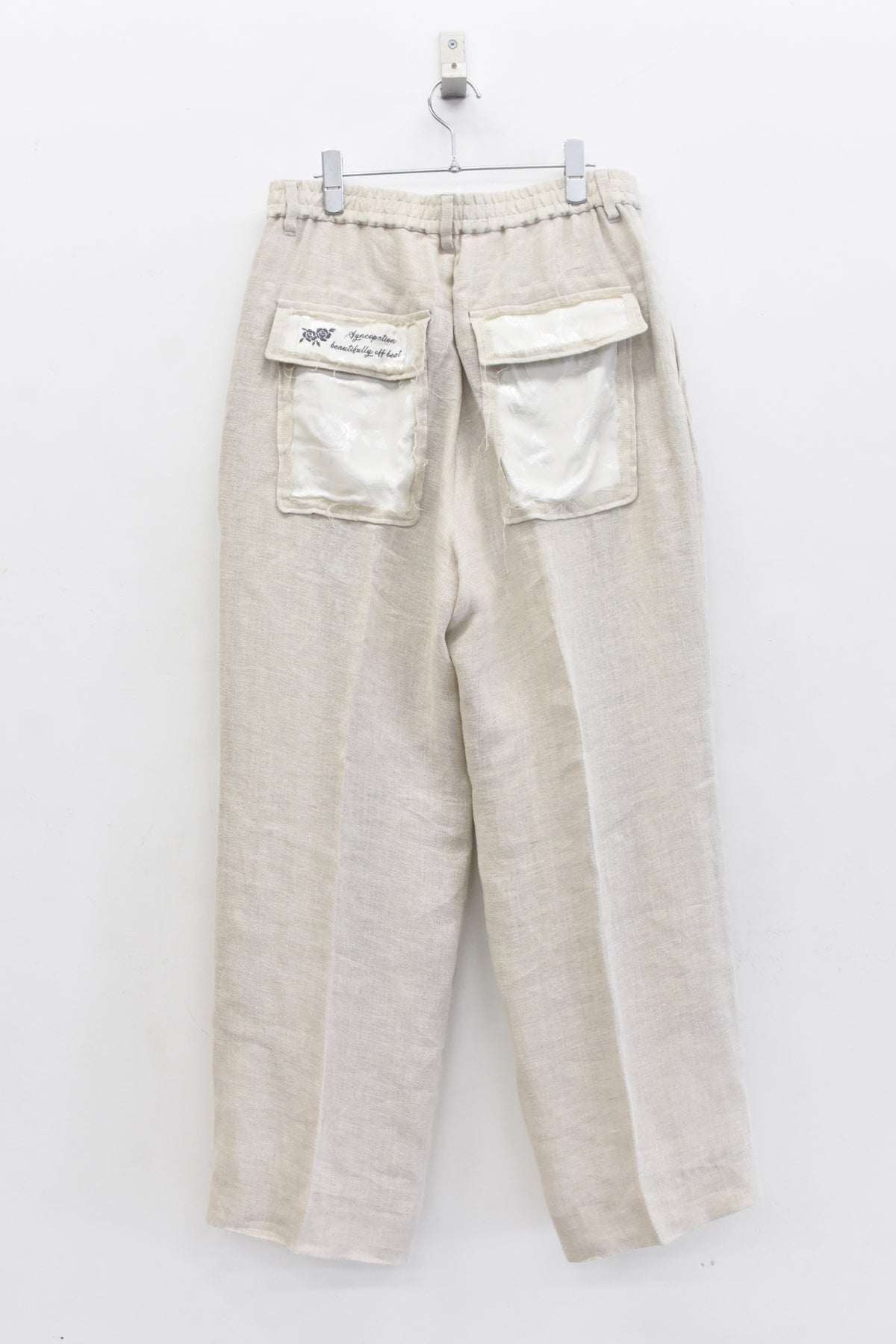 【ご予約商品】40/- LINEN VOILE 2TUCK PANTS
