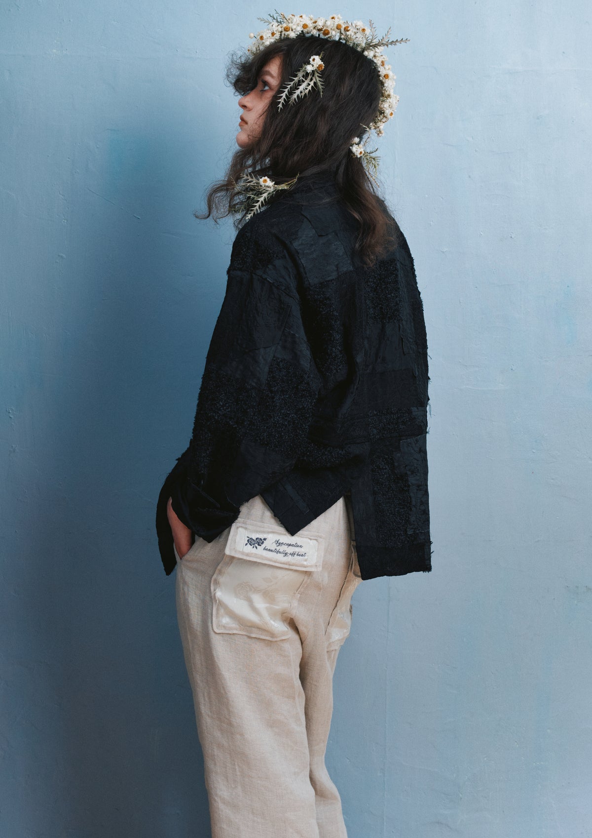 【ご予約商品】40/- LINEN VOILE 2TUCK PANTS