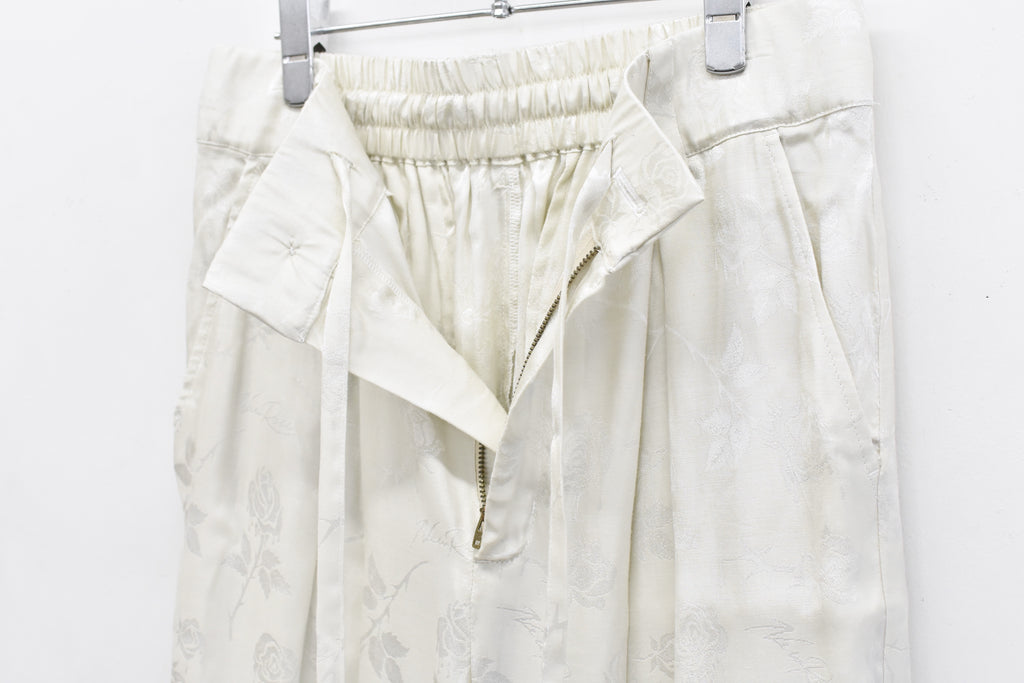 【ご予約商品】ROSE Jacquard TUCK PANTS