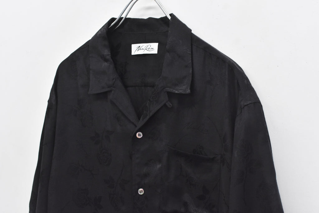 【ご予約商品】ROSE Jacquard Open-collar SHIRT