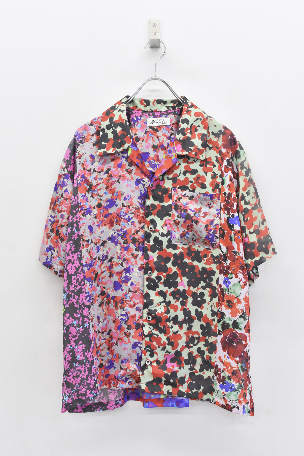 【ご予約商品】FLOWER BLOCK Print Open-collar SHIRT