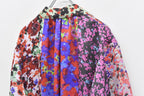 【ご予約商品】FLOWER BLOCK Print Open-collar SHIRT