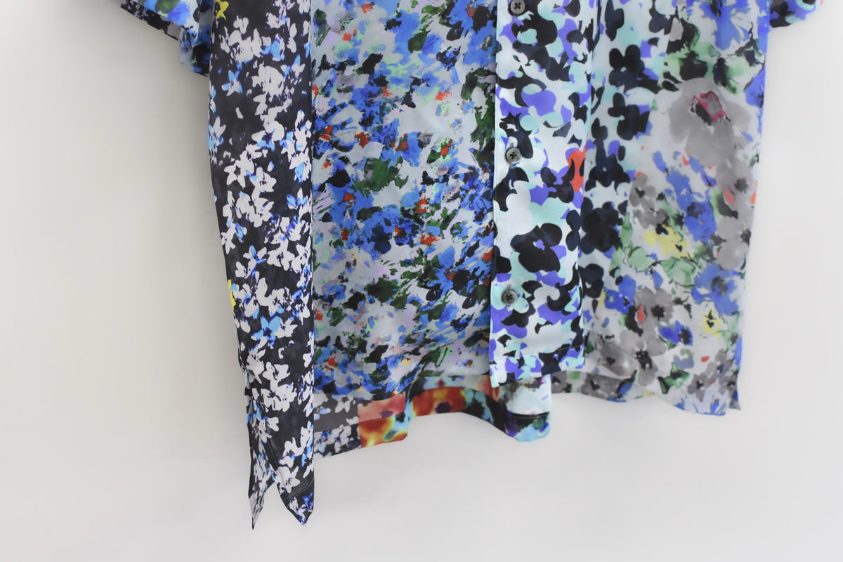 【ご予約商品】FLOWER BLOCK Print Open-collar SHIRT