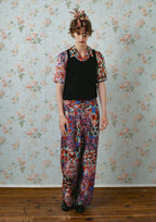【ご予約商品】FLOWER BLOCK Print Open-collar SHIRT