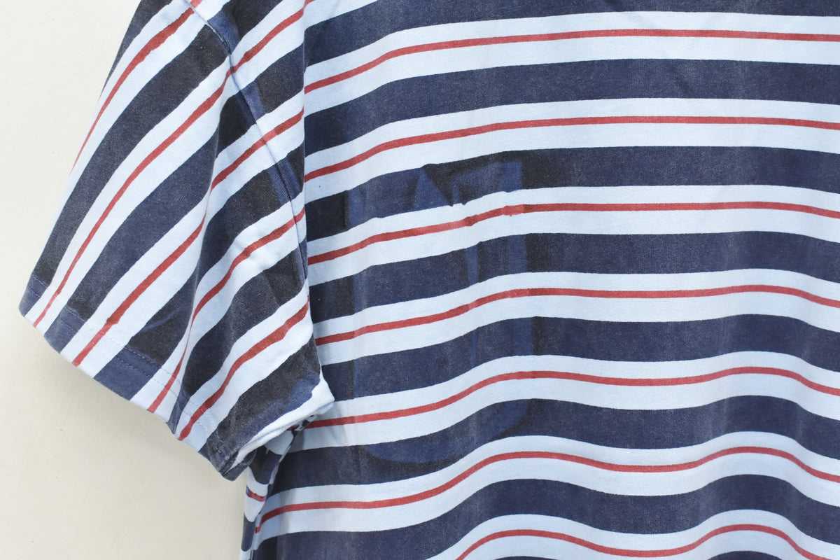 【ご予約商品】DIAGONAL STRIPE PRINT Tee