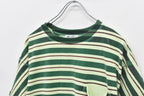 【ご予約商品】DIAGONAL STRIPE PRINT Tee