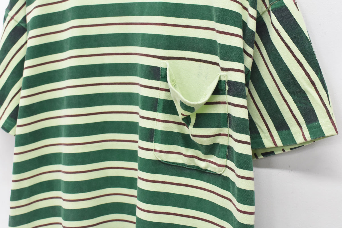 【ご予約商品】DIAGONAL STRIPE PRINT Tee