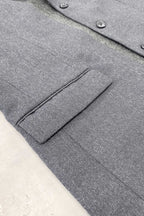 【NEW】　WOOL SERGE ASYMMETRY LAPEL JK / Lining all-over print