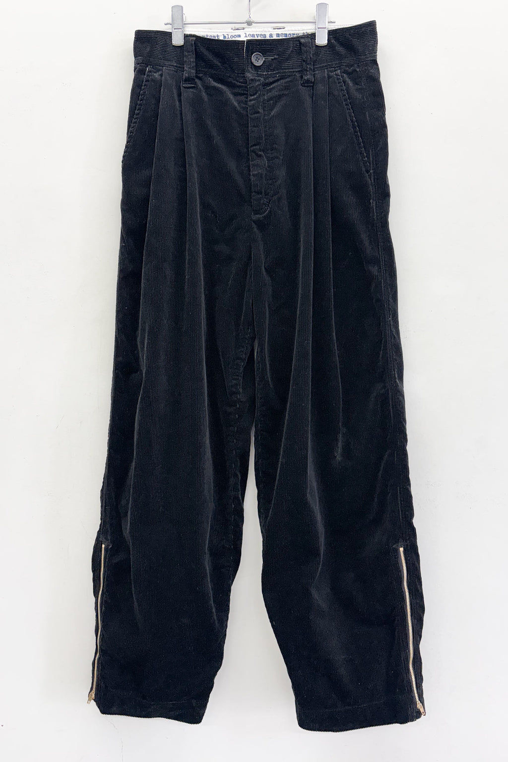 ORGANIC CORDUROY ZIP PANTS