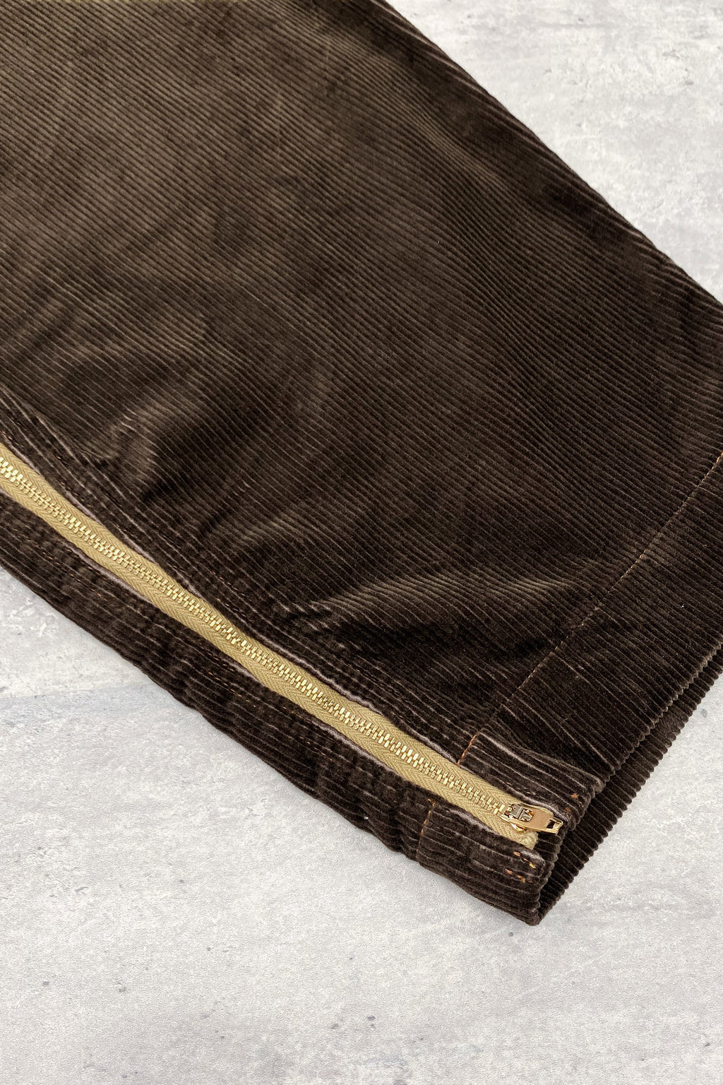 ORGANIC CORDUROY ZIP PANTS