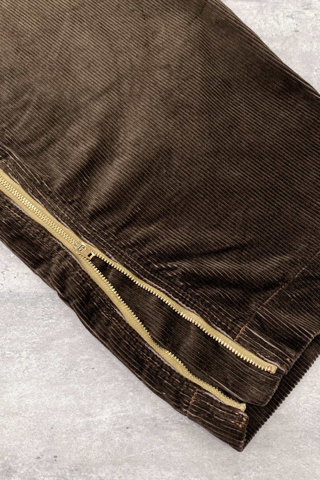 ORGANIC CORDUROY ZIP PANTS