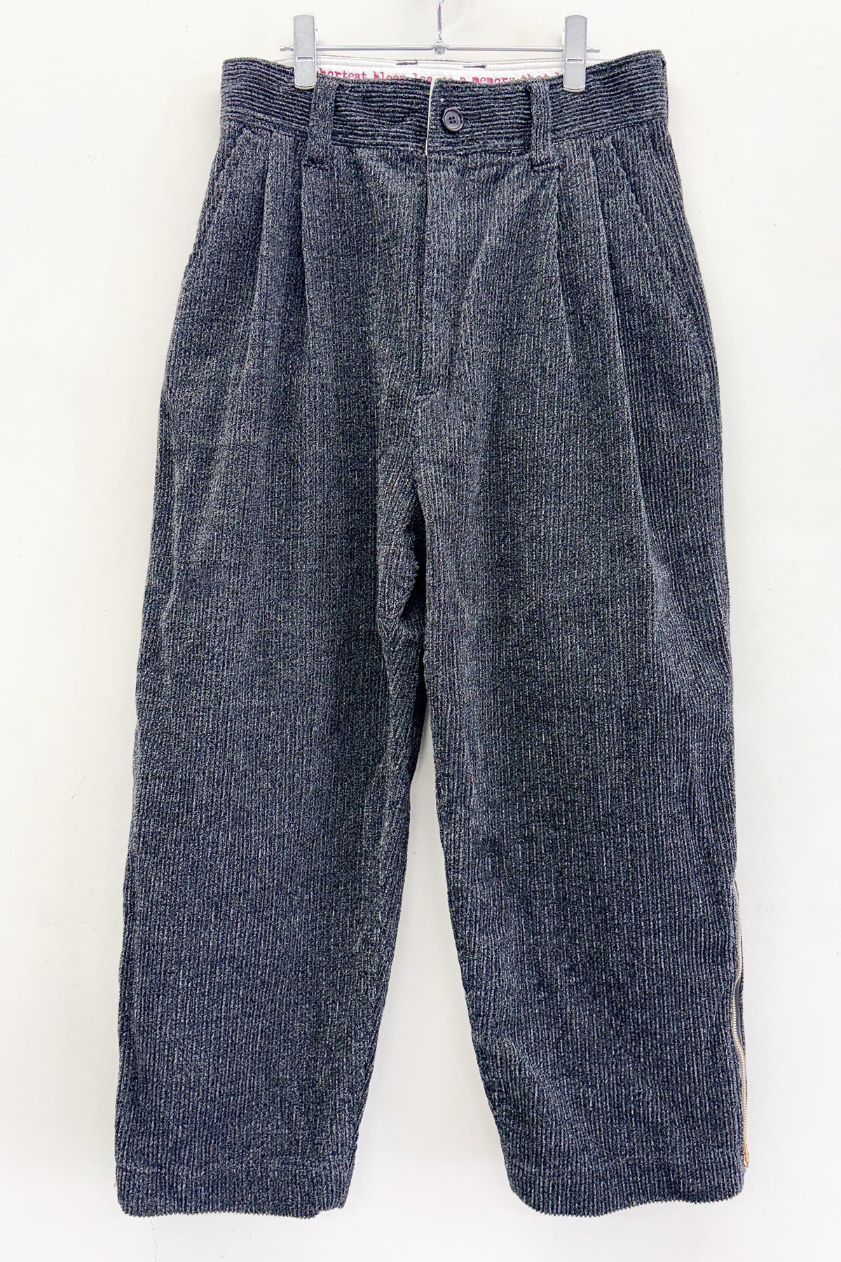ORGANIC CORDUROY ZIP PANTS