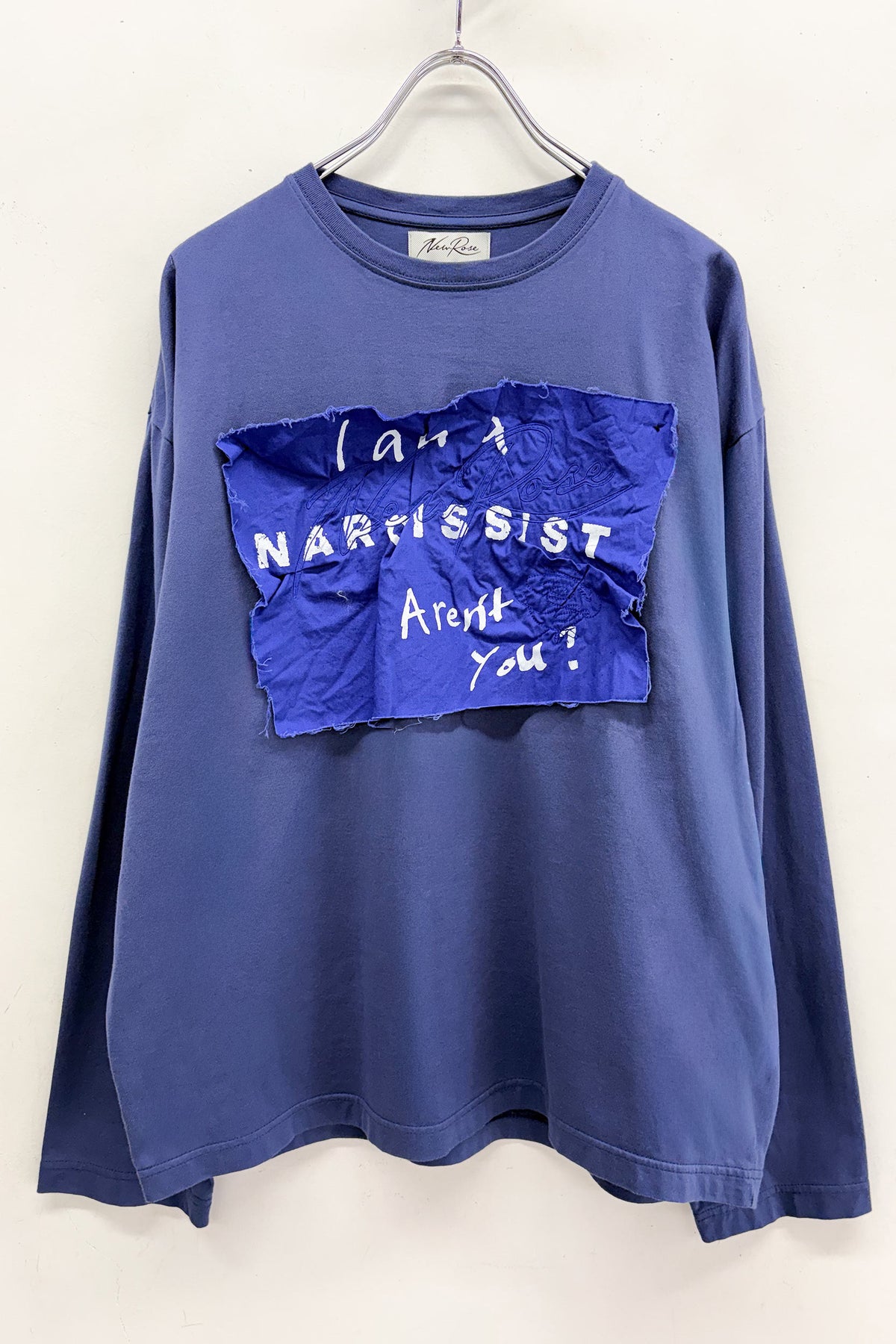 EMBROIDERY WRINKLEWORK LONG-SLEEVE Tee/ print