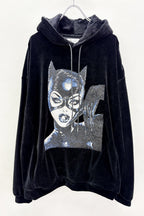 【NEW】　CATWOMAN PHOTOSTITCH HOODIE /VELOR
