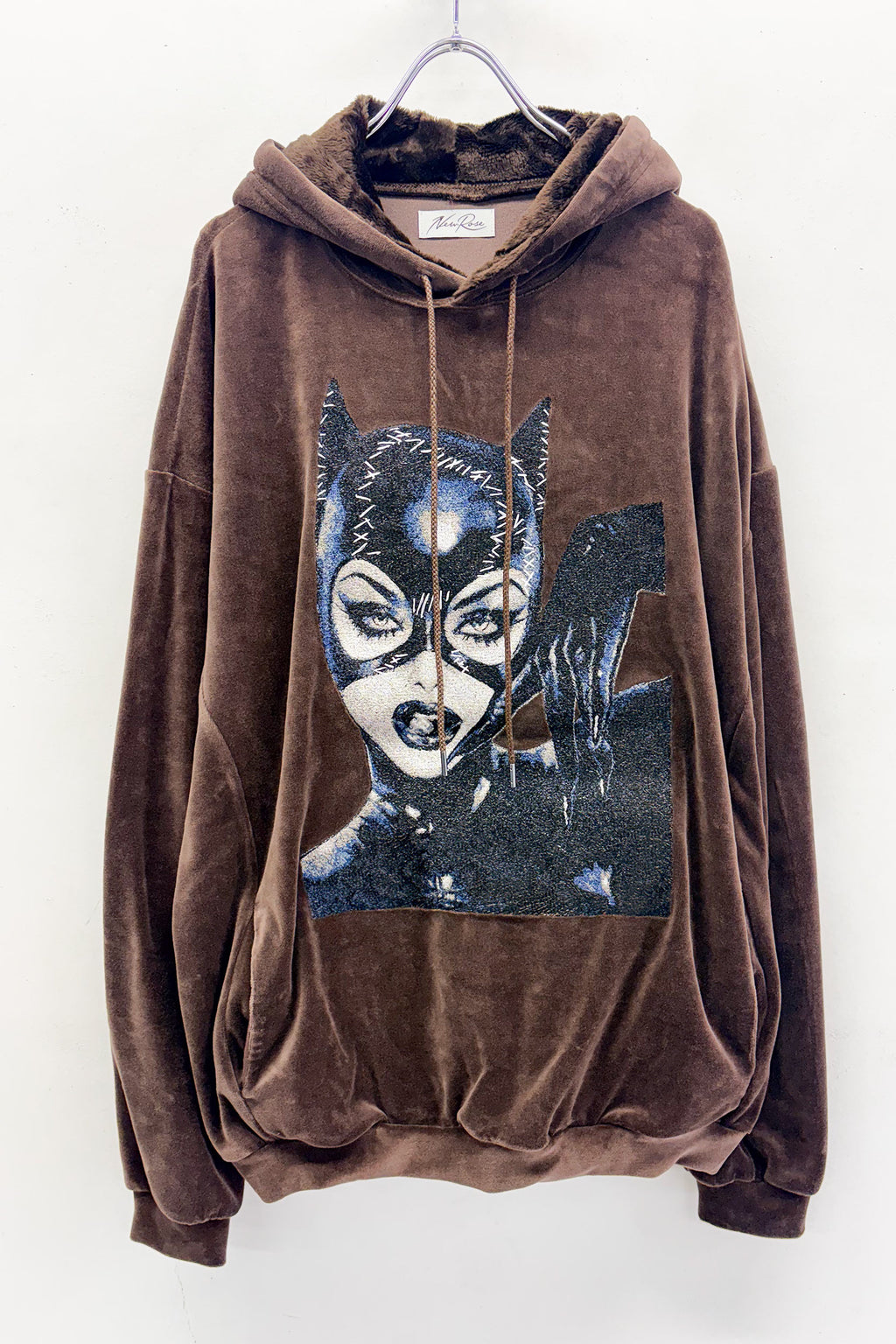 【NEW】　CATWOMAN PHOTOSTITCH HOODIE /VELOR