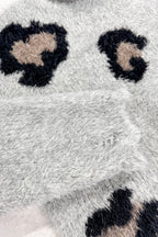 LEOPARD INTARSIA KNITTING PULLOVER