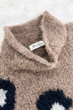 LEOPARD INTARSIA KNITTING PULLOVER