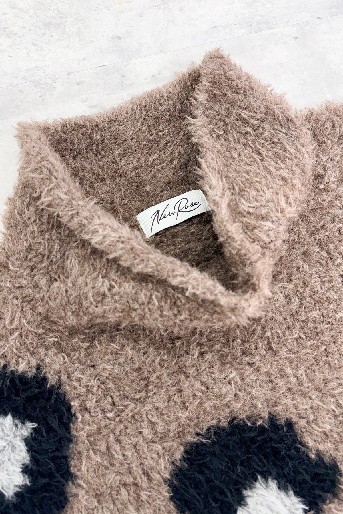 LEOPARD INTARSIA KNITTING PULLOVER