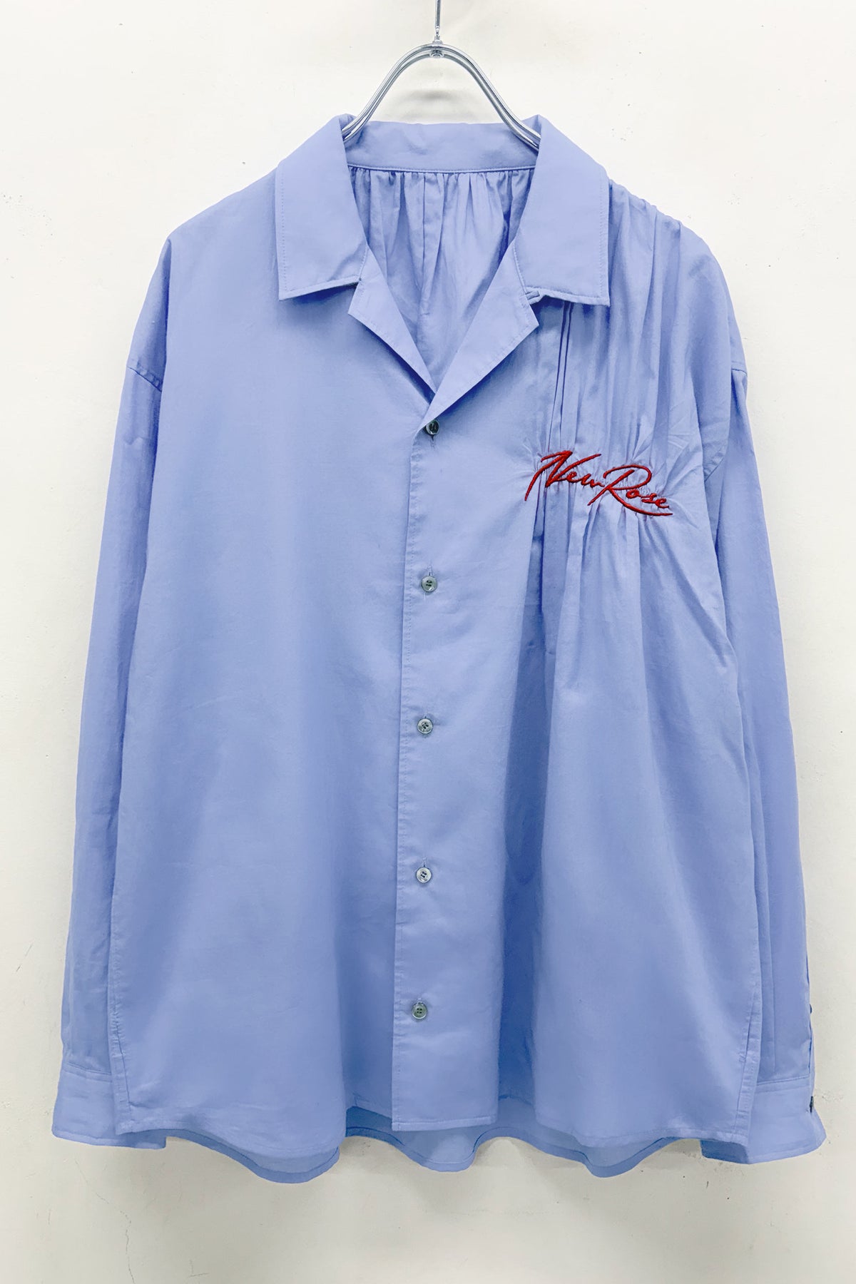 【NEW】EMBROIDERY WRINKLEWORK LONG-SLEEVE SHIRT
