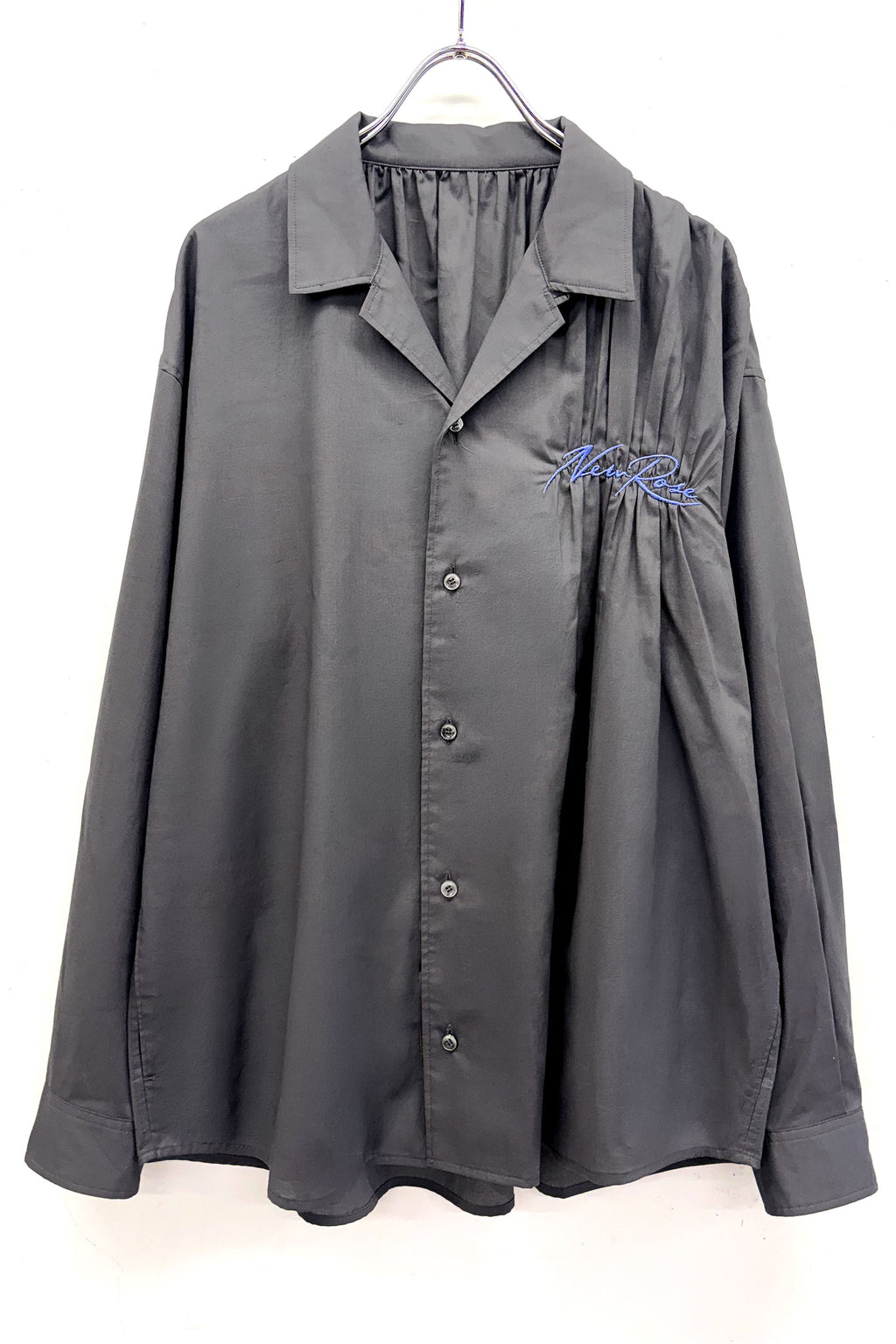 【NEW】EMBROIDERY WRINKLEWORK LONG-SLEEVE SHIRT