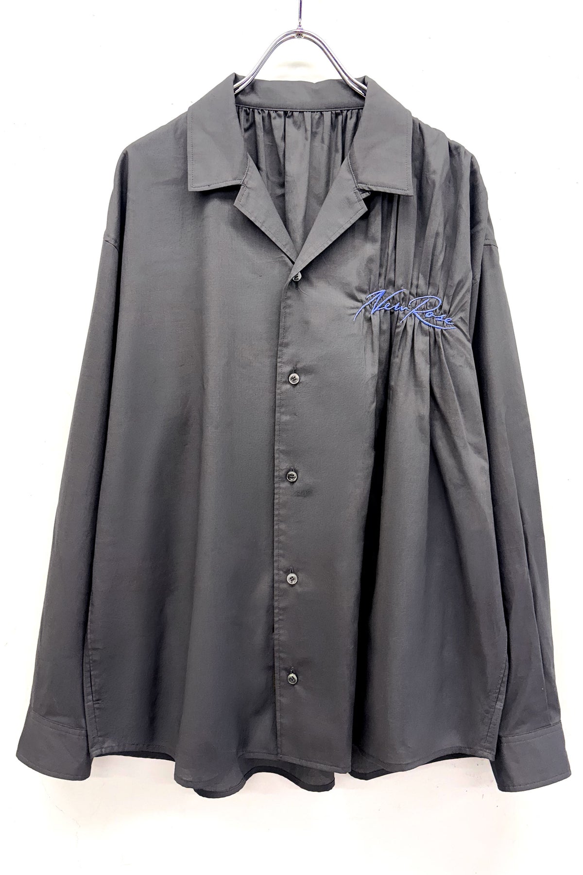 【NEW】EMBROIDERY WRINKLEWORK LONG-SLEEVE SHIRT