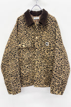 【NEW】　LEOPARD JACQUARD NEEDLE PUNCH CHORE JACKET