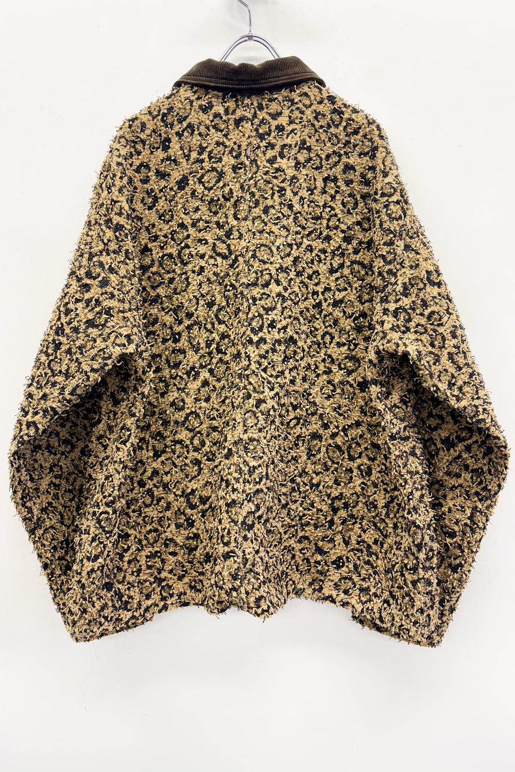 【NEW】　LEOPARD JACQUARD NEEDLE PUNCH CHORE JACKET